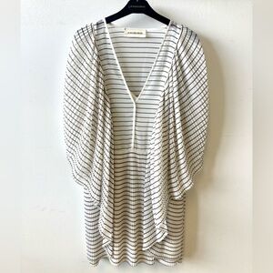 By Malene Birger White and Black Striped Dress